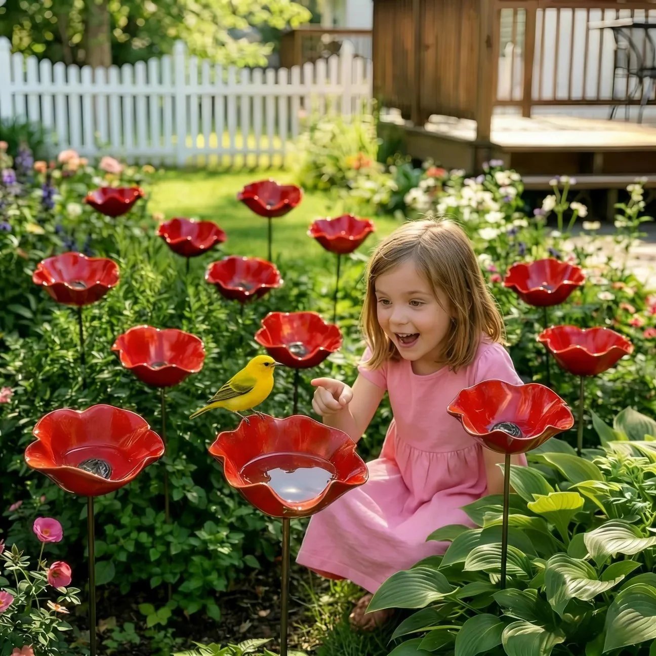 AviFlora™ – Botanical Bird Bath for Birds, Bees & Butterflies