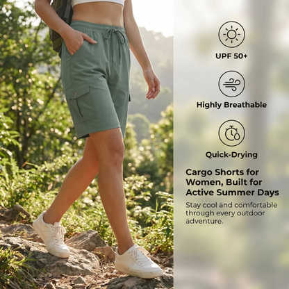 TrailPocket™ - Quick-Dry Cargo Shorts with Spacious Pockets & UPF 50+ for Women