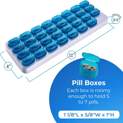 DoseMate™ - Stay Organised with a Practical 31-Day Pill Organiser