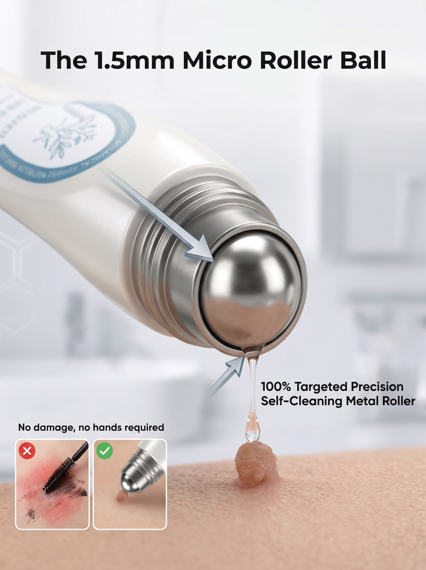 DermaErase™ – Precision Roll-On for Warts, Skin Tags & Skin Blemishes