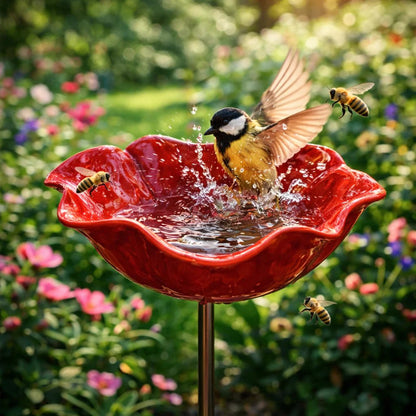 AviFlora™ – Botanical Bird Bath for Birds, Bees & Butterflies