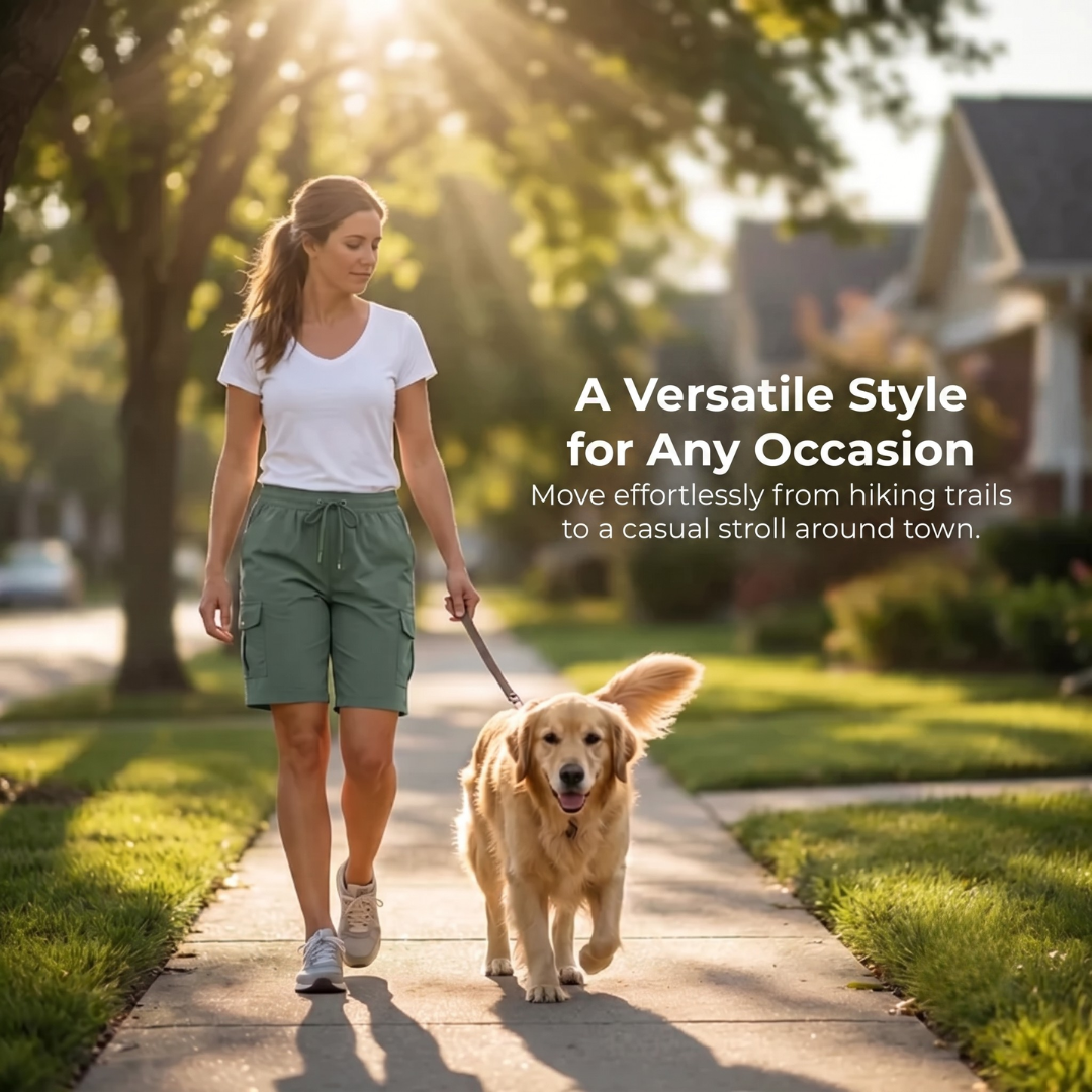 TrailPocket™ - Quick-Dry Cargo Shorts with Spacious Pockets & UPF 50+ for Women