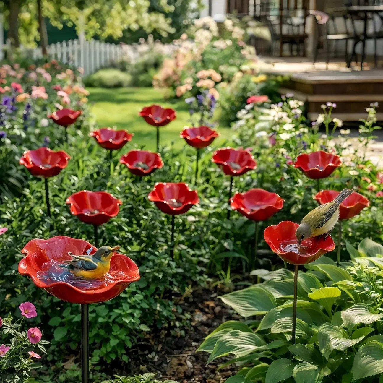 AviFlora™ – Botanical Bird Bath for Birds, Bees & Butterflies