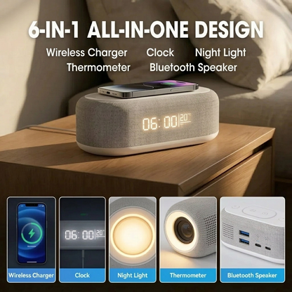 SmartStation™ – 6-in-1 Wireless Charging Station with Multiple Functions