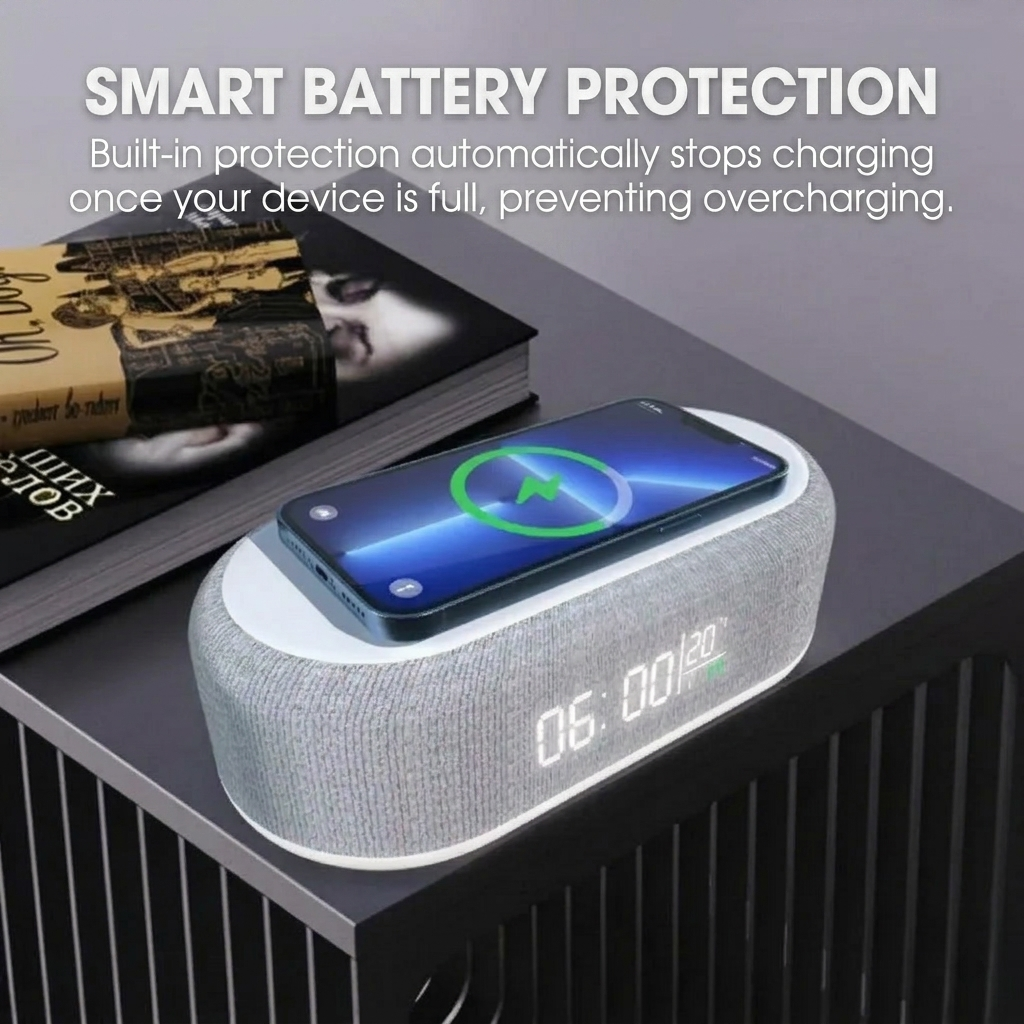 SmartStation™ – 6-in-1 Wireless Charging Station with Multiple Functions