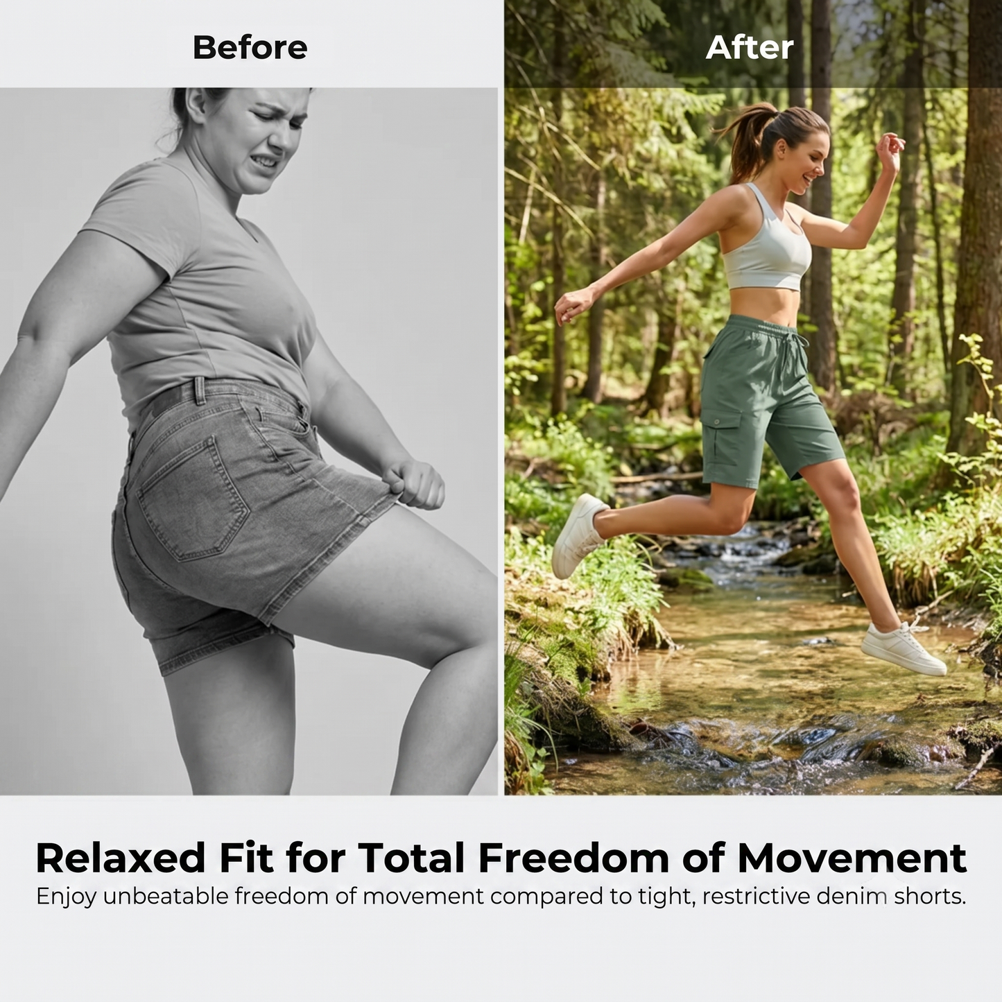 TrailPocket™ - Quick-Dry Cargo Shorts with Spacious Pockets & UPF 50+ for Women