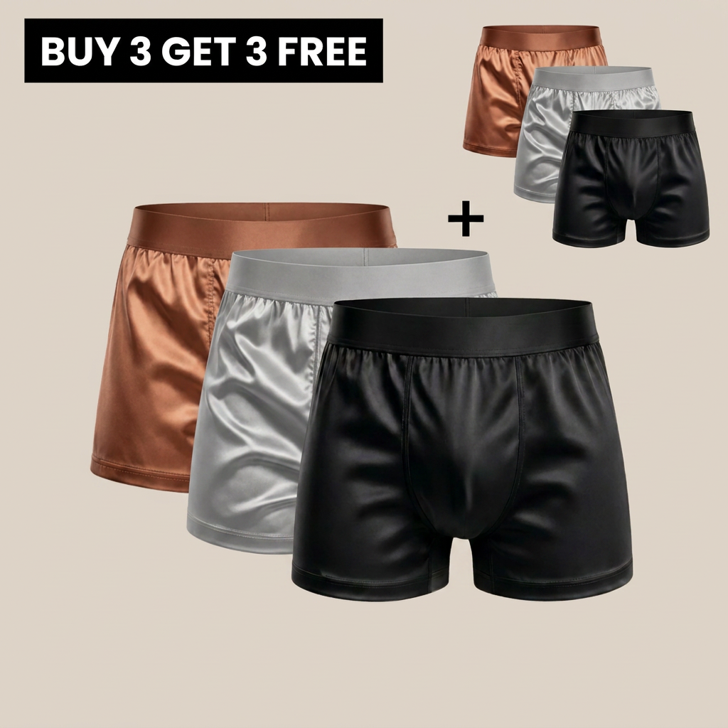 Silvora™ Silk-Soft Boxer Shorts - Buy 3, Get 3 FREE