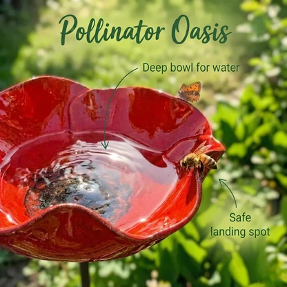 AviFlora™ – Botanical Bird Bath for Birds, Bees & Butterflies