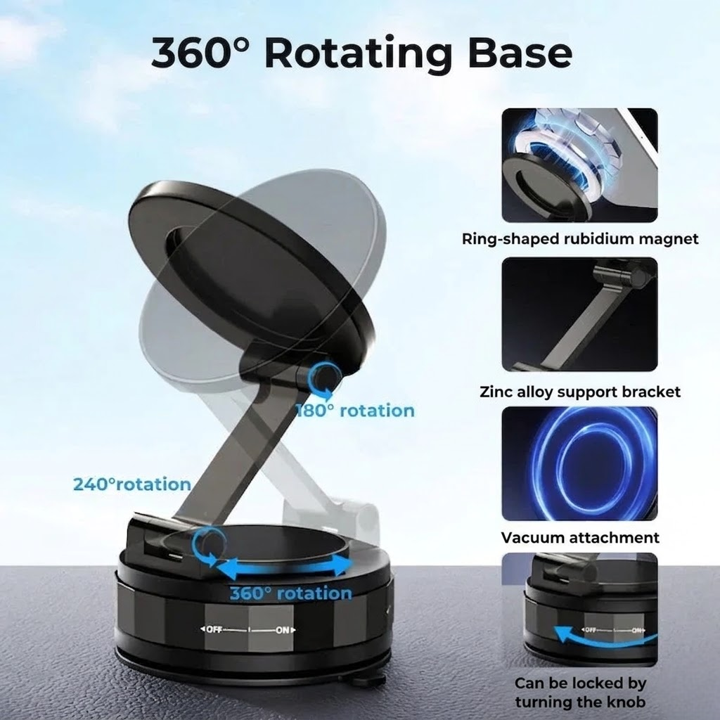 MagnetGrip™ – Magnetic Phone Holder for Your Car