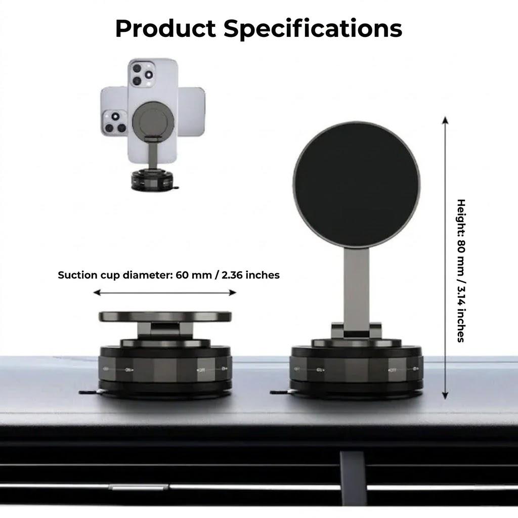 MagnetGrip™ – Magnetic Phone Holder for Your Car
